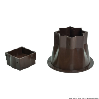 Betterhöher ca.7,2x7,2x8-13cm, braun (VPE: 4 Stück)