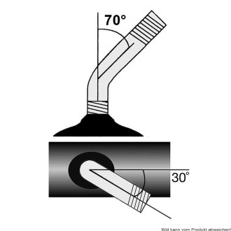 Schlauch für Standard-Rollstuhl 6x1.1/4(150x30)AV 70°/30°