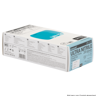 Einmalhandschuh ultra Nitril Blau, manual, puderfrei Packung 180 Stück Gr. XL