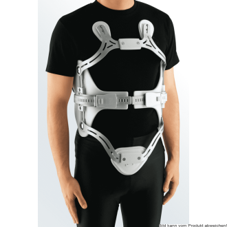 Hyperextensionsorthese 4C Universal silber Ausf.: Höhe Rückenpelotte 22 cm