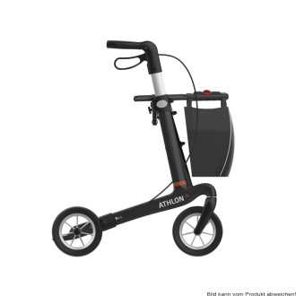 Rollator ATHLON SL Carbon Komfort mit PUR-Softrädern Farbe: mattgrau SH L/62 cm