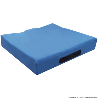 Sitzkissen CUBE VISCO mit Inkontinenzbezug, blau 38 x 42 cm