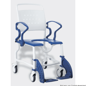 Duschrollstuhl ERFURT 5" Räder grau-blau