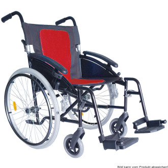 Reise-Transport-Rollstuhl EASY GT Comfort, rot/schwarz SB 40 cm