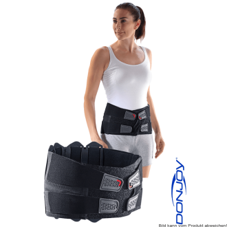 Lumbalstützorthese DONJOY PowerStrap, anthrazit Gr. L