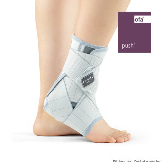 Knöchelbandage Push med grau-aubergine Gr. 1 links