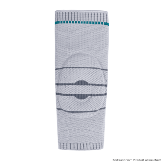 Kniebandage b:joynz knee support zur Kompression mit Pelotte und Stäben Farbe: titan Gr. 1