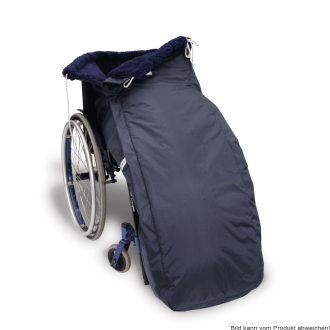 Schlupfsack Wollpelz marine-grün/grau Gr. 3