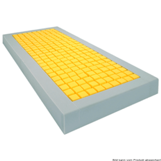 aks-Microplot plus Anti-Dekubitus Matratze mit PRODERM Spannbezug 90x200x16 cm gerollt