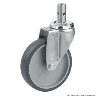 Rad für Toilettenrollstuhl 125mm Durchmesser