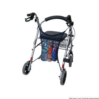 Einkaufsnetz für Rollstuhl, Rollator o. Gehgestell Farbe: blau