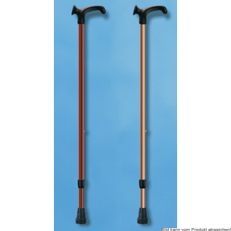 Metall-Handstock, Anatomic-Griff mit Clipverstellung, bronze-braun links