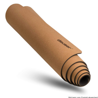Yoga Matte Deuser Kork 183x61x0,6cm kork-grau
