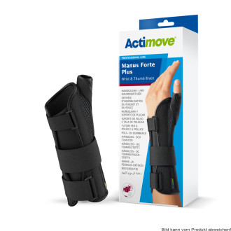 Handgelenkorthese Actimove Manus Forte Plus schwarz Gr. L/XL links
