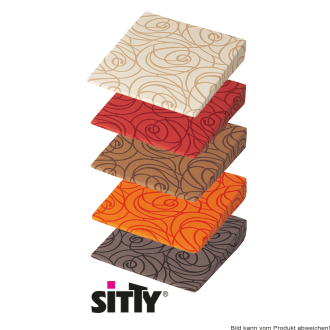 Keilkissen Sitty Basic - Design Dynamik, 38 x 38 x 7/1cm Farbe: ecru