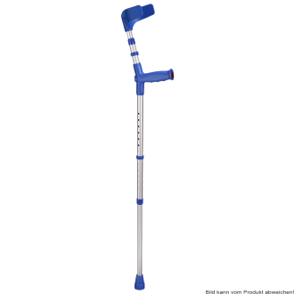 Unterarmgehstützen BIG XL Ergo Hartgriff (Paar) bis 150 kg, Clipverstellung Farbe: blau