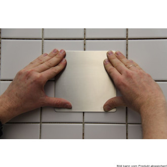 selbstklebende Edelstahlplatten, 2er Set