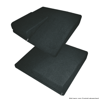 EcoKiss ArthroFit Vario mit Wechselkeil schwarz 40 x 40 x 8/2 cm