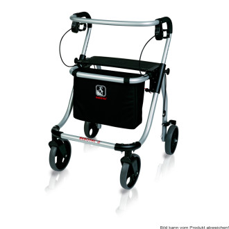 Rollator POLO PLUS-T, silber SH 49 cm