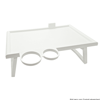 Bett-Serviertisch Kunststoff ca.53x32x20cm weiß