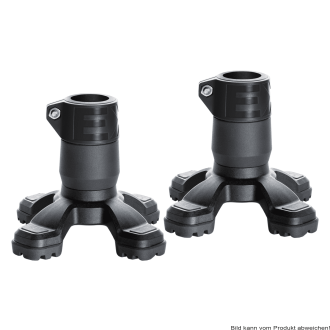 4-Punkt Gummikapsel Safety Foot, schwarz (VPE: 2 Stück) 16-17 mm