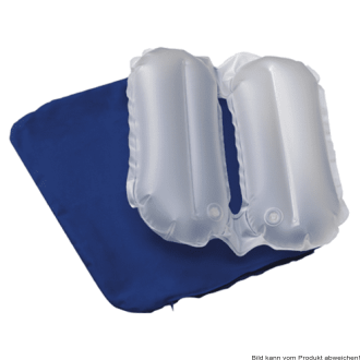 Zwilling-Sitzkissen mit Bezug aufblasbar blau