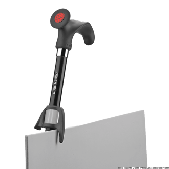 Krücken- und Stockhalter schwarz-silber