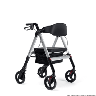 Schwerlast-Rollator Goliat mit Sitz-und Rückenstütze Farbe: rot