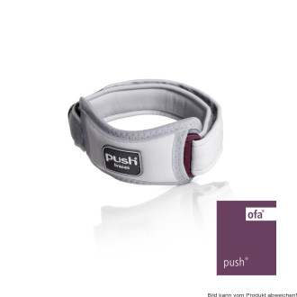 Patellabandage Push med Universal grau-aubergine