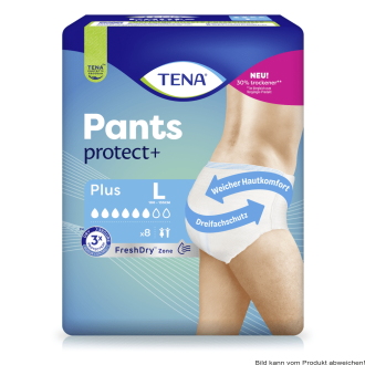 Einweghose TENA Pants PROtects Plus L Hüftumfang 100 bis 135 cm(1 Karton: 4 x 10 Stück)