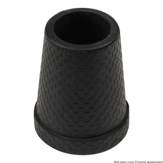 Gummikapsel für Carbonstöcke mit Stahleinlage schwarz 16 mm