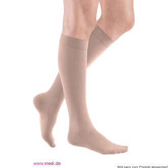 mediven comfort Kompressionsstrumpf AD kurz, Kl.2, cashmere Gr. II