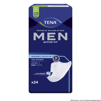 Einlage TENA Men Active Fit Level 1 (1 Karton: 6 x 24 Stück)