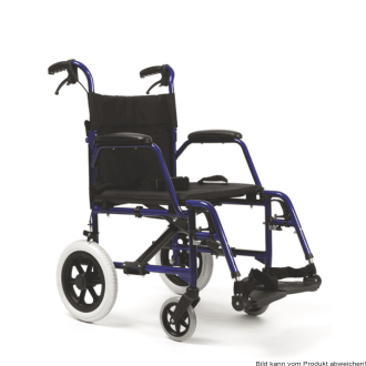 Transportrollstuhl BOBBY blau SB 42 cm