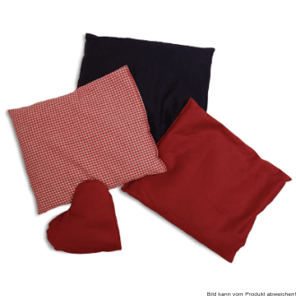 Kirschkernkissen-Herz 20x20 cm rot