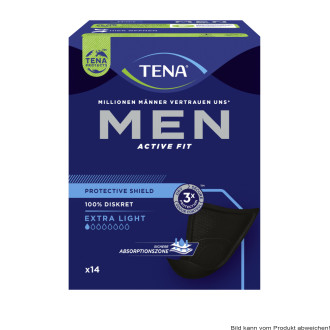 Einlage TENA Men Active Fit Level 0 / Protective Shield (1 Karton: 8 x 14 Stück)