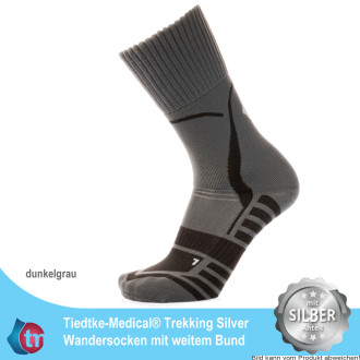 Socken TREKKING SILVER DEODORANT, dunkelgrau Gr. 35-37