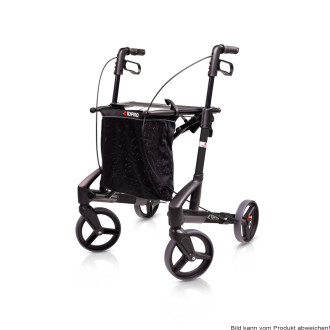 Rollator Troja Original Black Series M Farbe: bordeauxrot