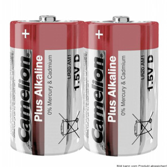 Camelion PLUS LR20 Mono D Alkaline Batterie(VPE: 2 Stück)