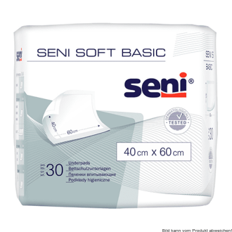 Bettschutzunterlagen Seni Soft Basic 40x60 (1 Karton: 12 x 30 Stück)