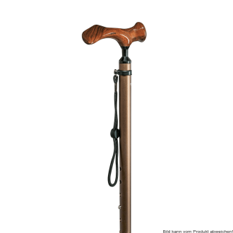 Comfort-Stock HOLZ verstellbar, bronze links