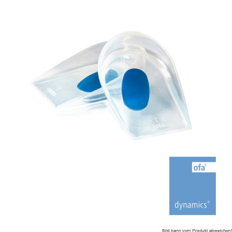 Fersenkissen Dynamics transparent/blau (Paar) Gr. 1
