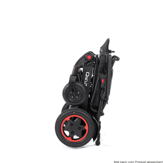 E-Rollstuhl Q 50 R, schwarz, SB 43, 6 km/h, inkl. Batterien (30 Ah), Ladegerät und Beleuchtung