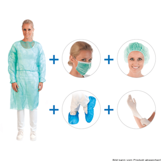 MRSA Set II Komplett-Bekleidungsset zum Schutz vor MRSA