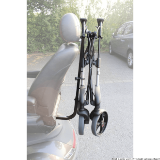 Rollatorhalter für Scooter und seitlich faltbare Rollatoren