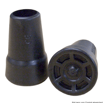 Saugkapsel für Unterarmgehstütze Big 22 mm schwarz