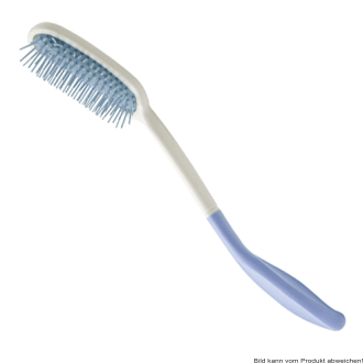 Bürste mit langem Griff ca.36cm weiß/blau