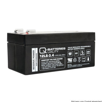Quality-Batteries 12LS-3.4 VdS 12V/3,4Ah 134x67x60, 5 mm