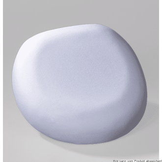 Sitzring 45cm mit Bezug beige/weiß