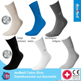 Socken DeoMed Cotton Silver Farbe: beige Gr. 35-38